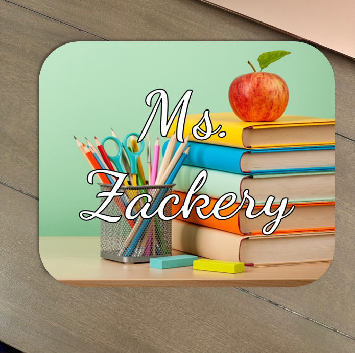Teacher's Stationery Personalized Mousepad