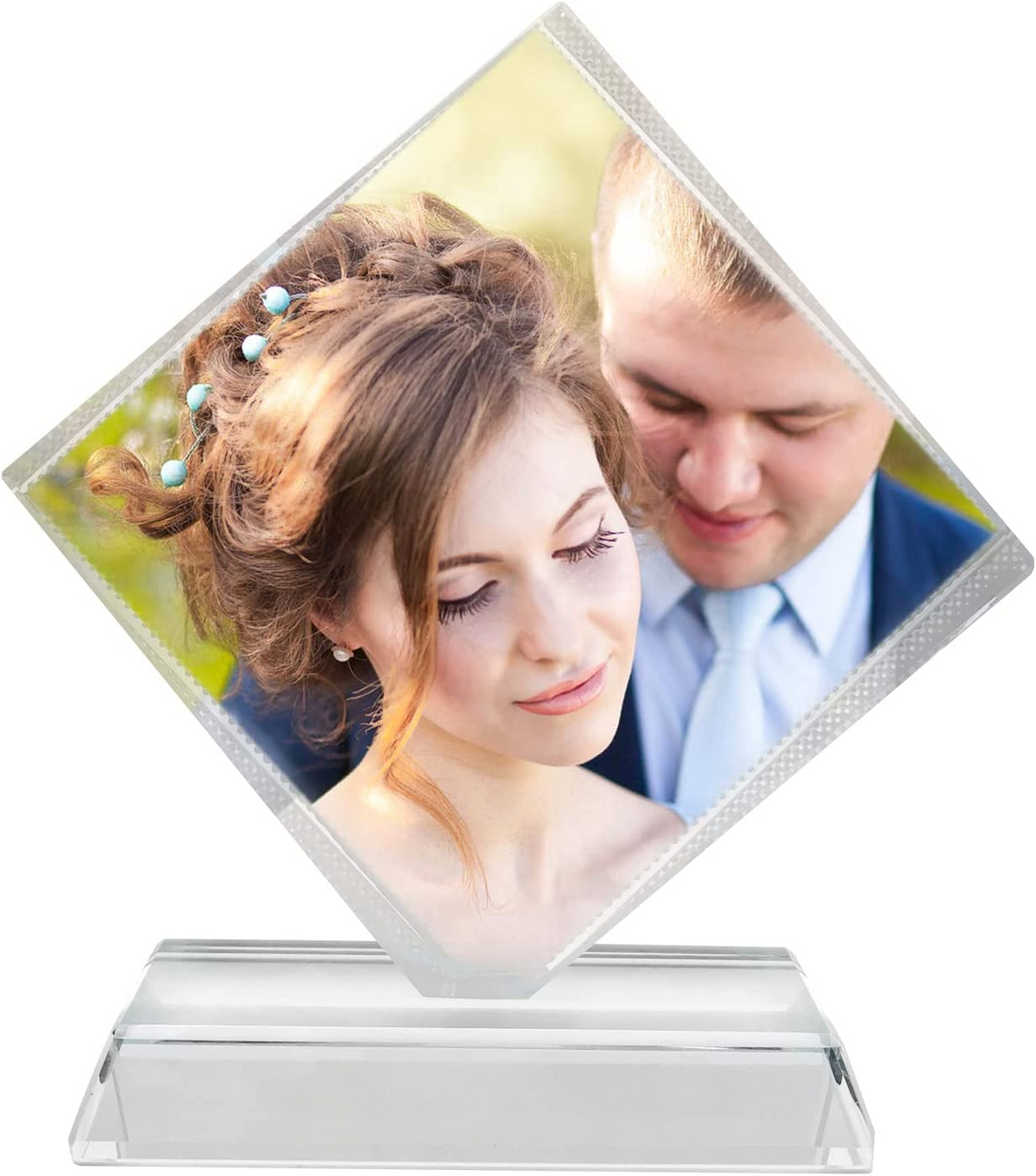 Photo Glass Crystal Tabletop Decor