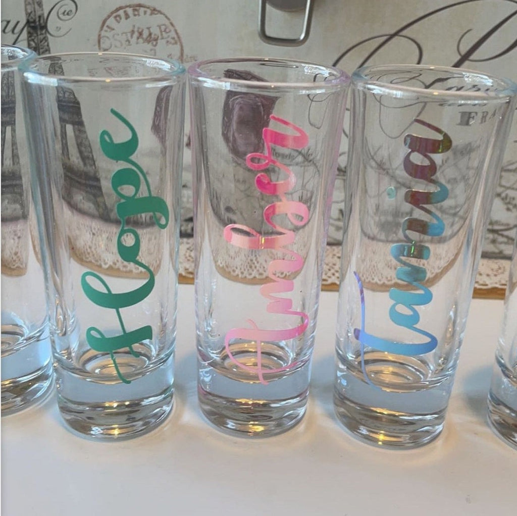 Personalized Tall Shot Glass