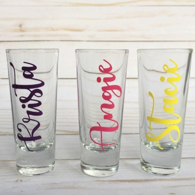 Personalized Tall Shot Glass