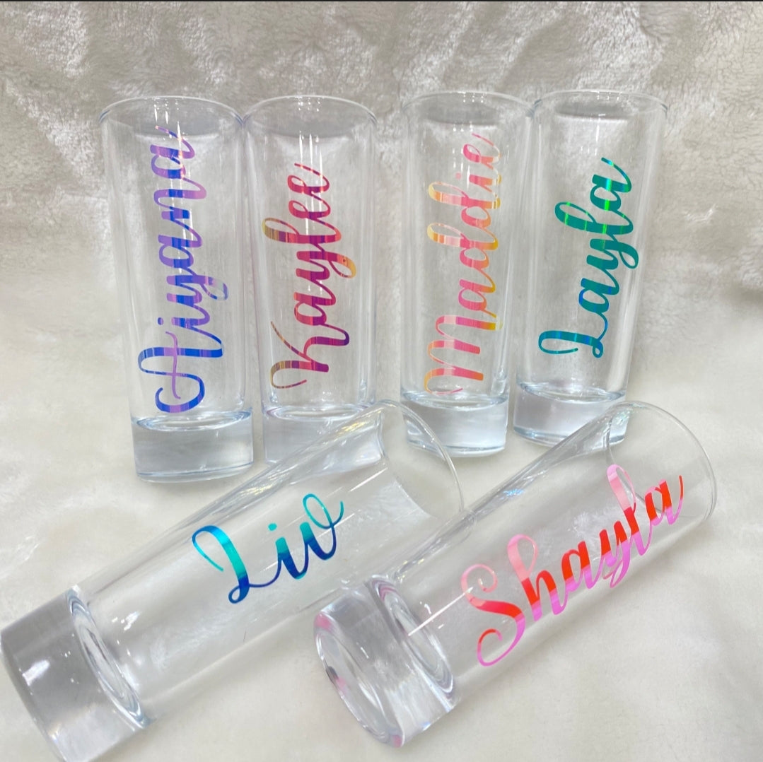 Personalized Tall Shot Glass