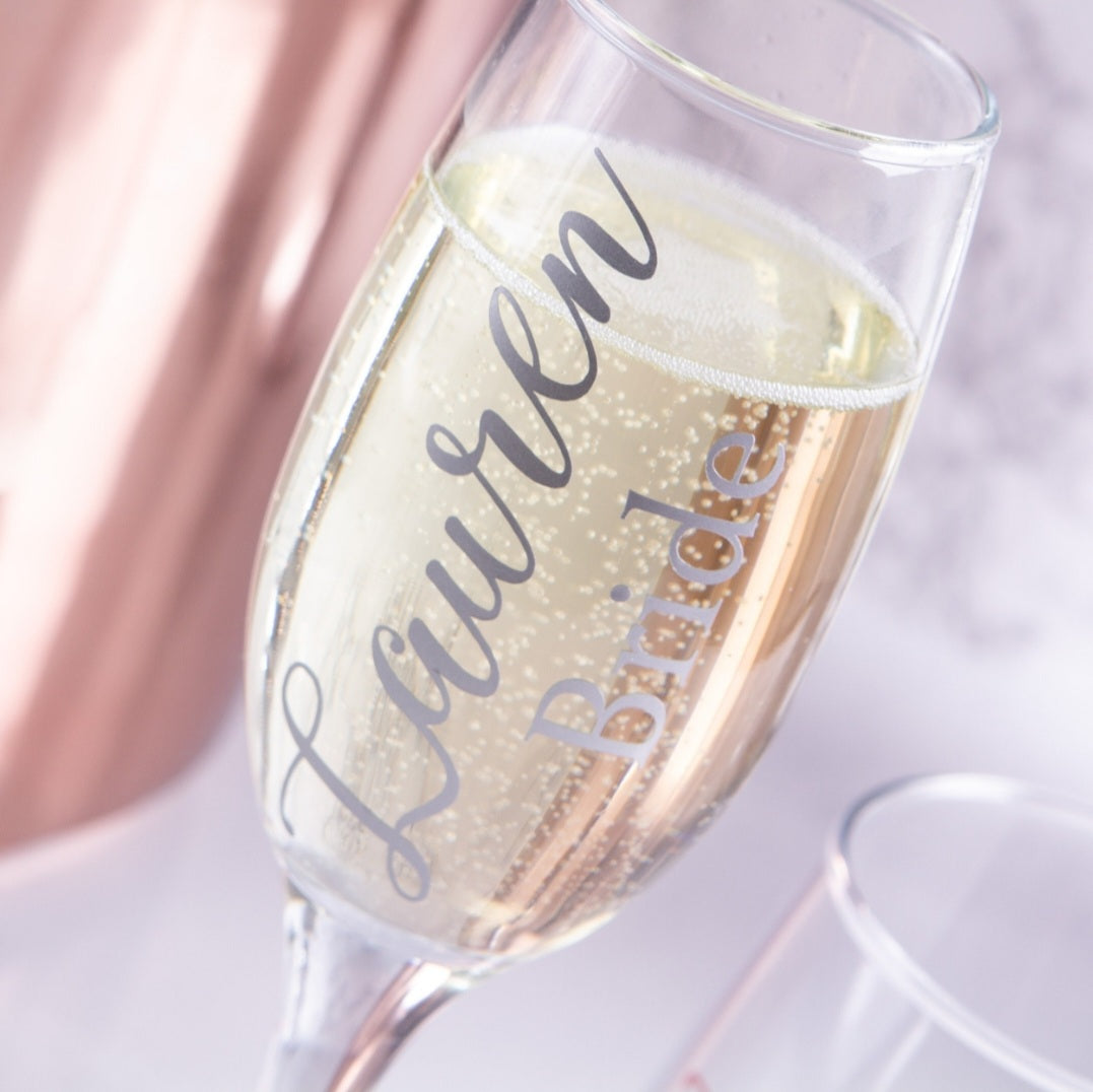 Wedding Party Toasting Glass