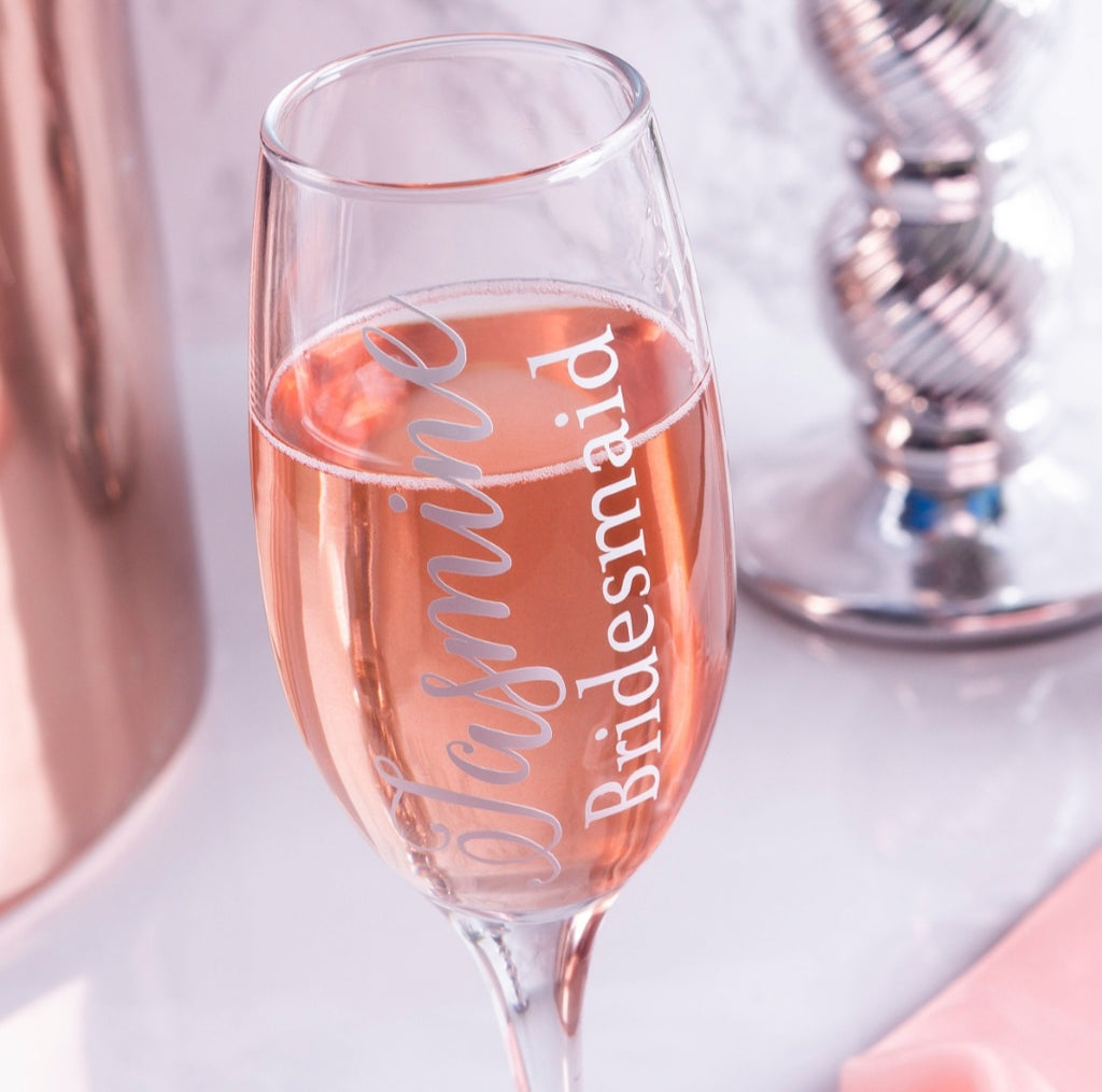 Wedding Party Toasting Glass