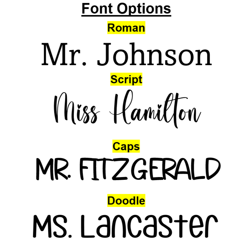 Personalized Teacher Tote Bag