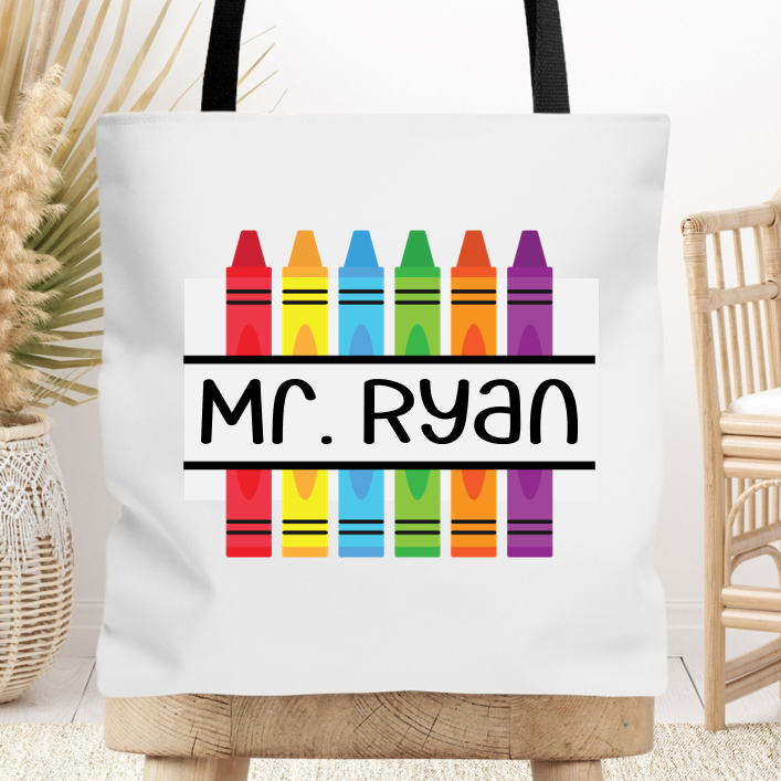 Personalized Teacher Tote Bag