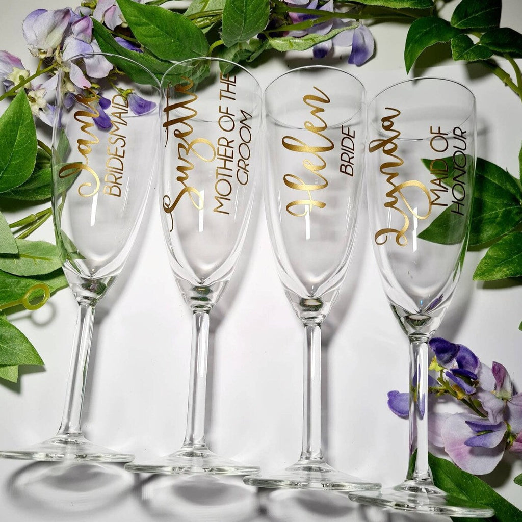 Wedding Party Toasting Glass