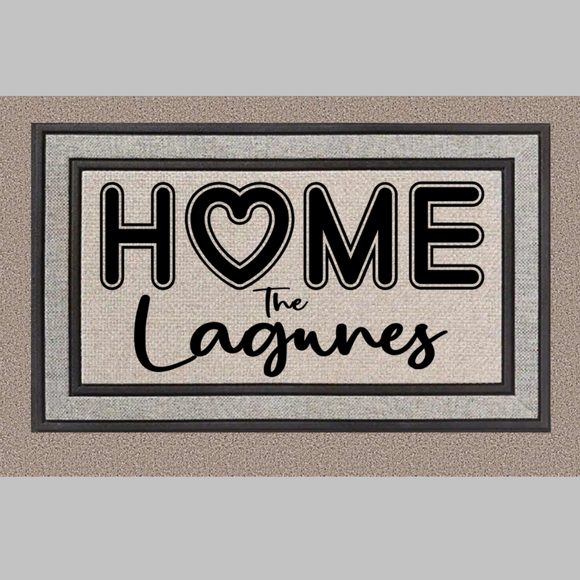 Simple Home Heart Personalized Doormat