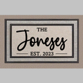 Simple Family Name Doormat