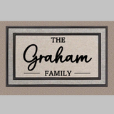 Simple Family Name Doormat