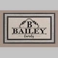Traditional Family Name Doormat
