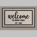 Welcome Family Name Doormat