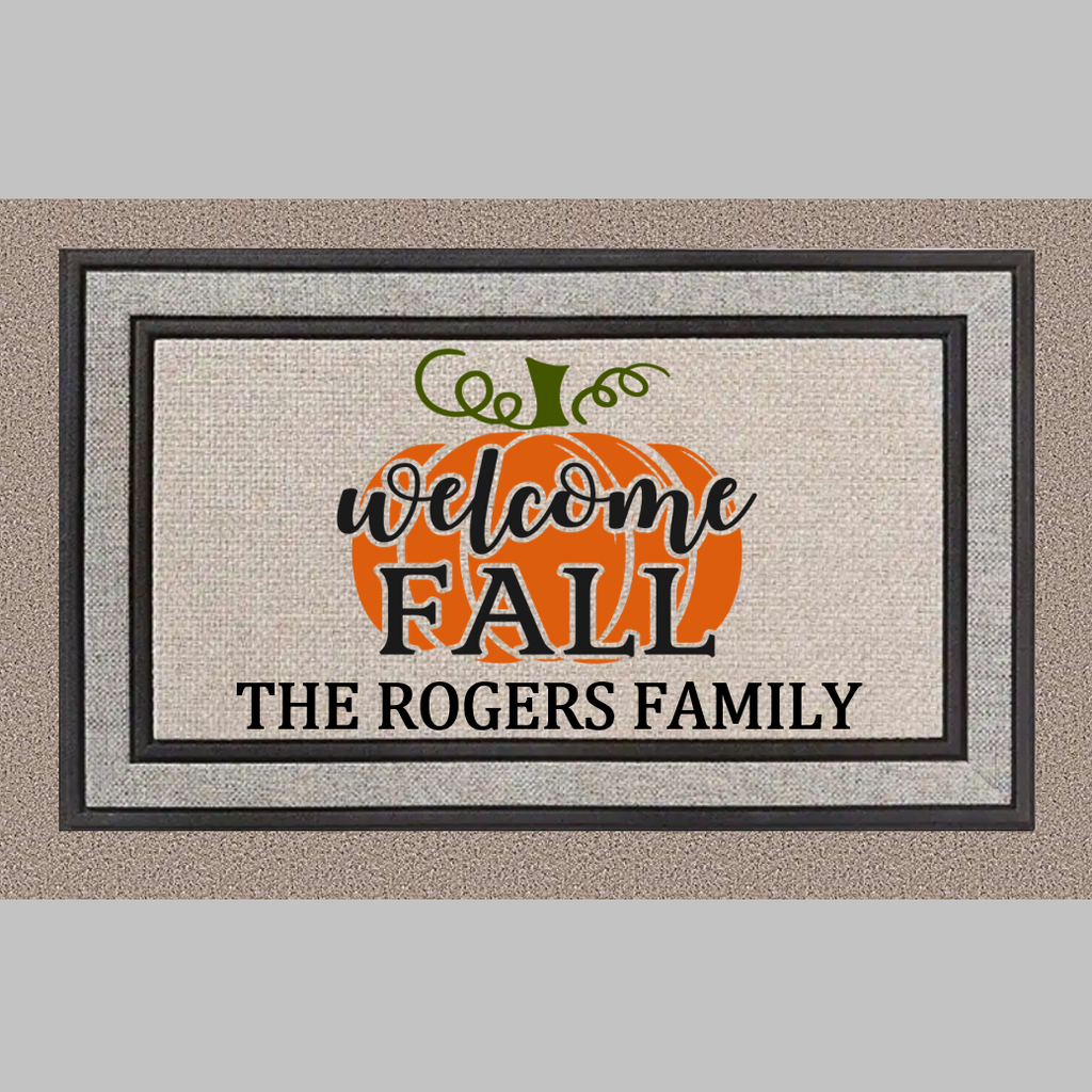 Welcome Fall Personalized Doormat