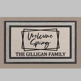 Simple Spring Personalized Doormat