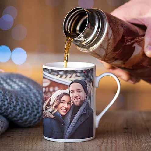 Photo with Text Ceramic Mug