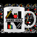 Teacher's Monogram Ceramic Mug