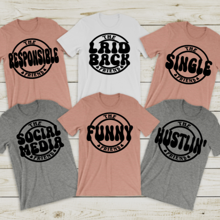 The Blank Friend Group Party T-Shirt