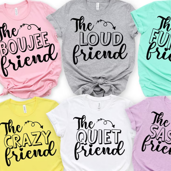 The Blank Friend Group Party T-Shirt