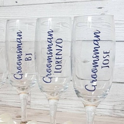 Wedding Party Toasting Glass