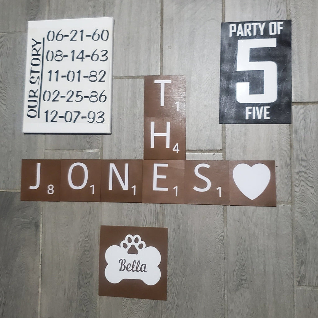 Scrabble Wall Décor Tiles