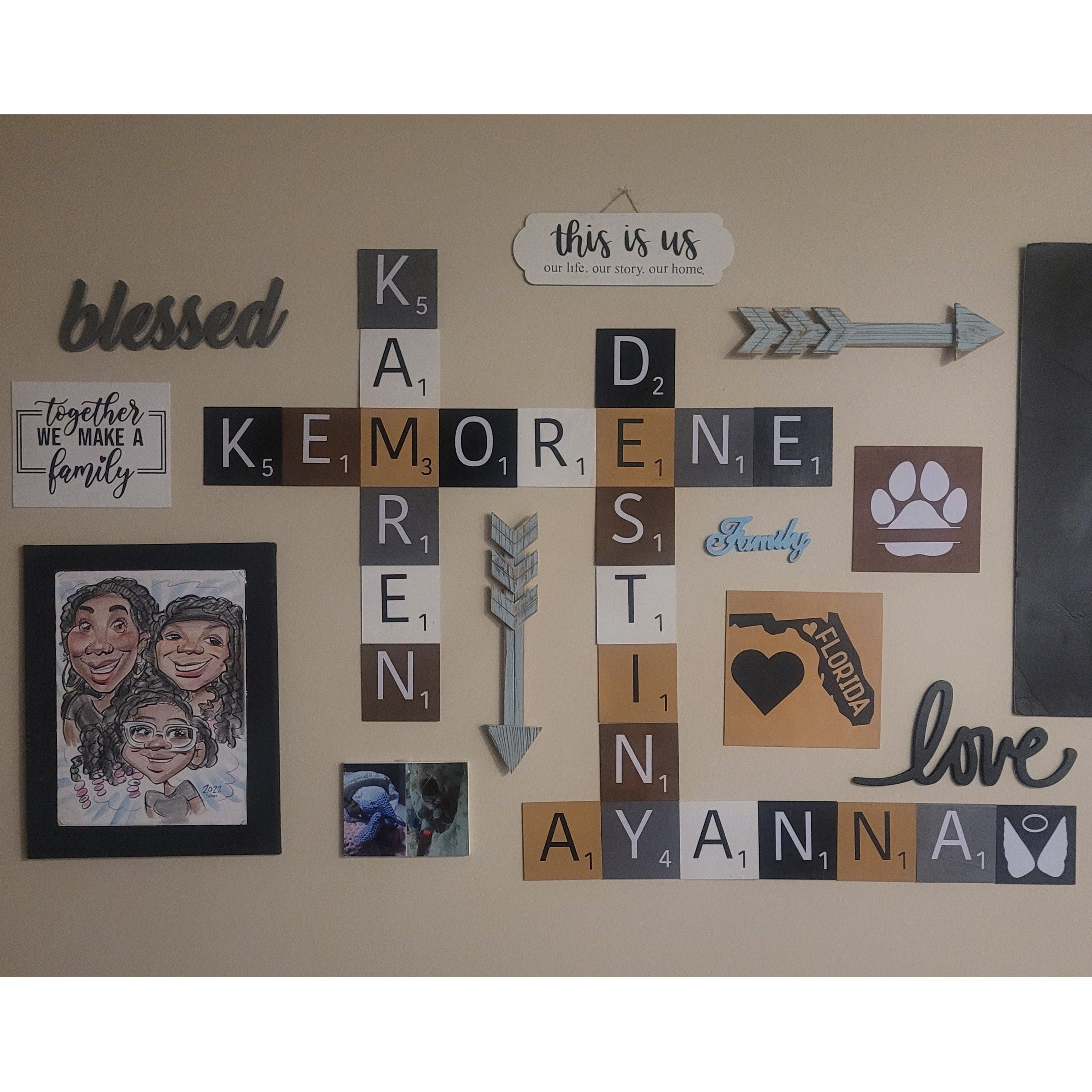 Scrabble Wall Décor Tiles