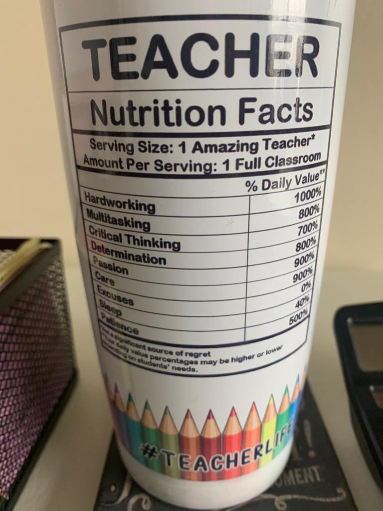 Teacher's Bitmoji Tumbler 20oz