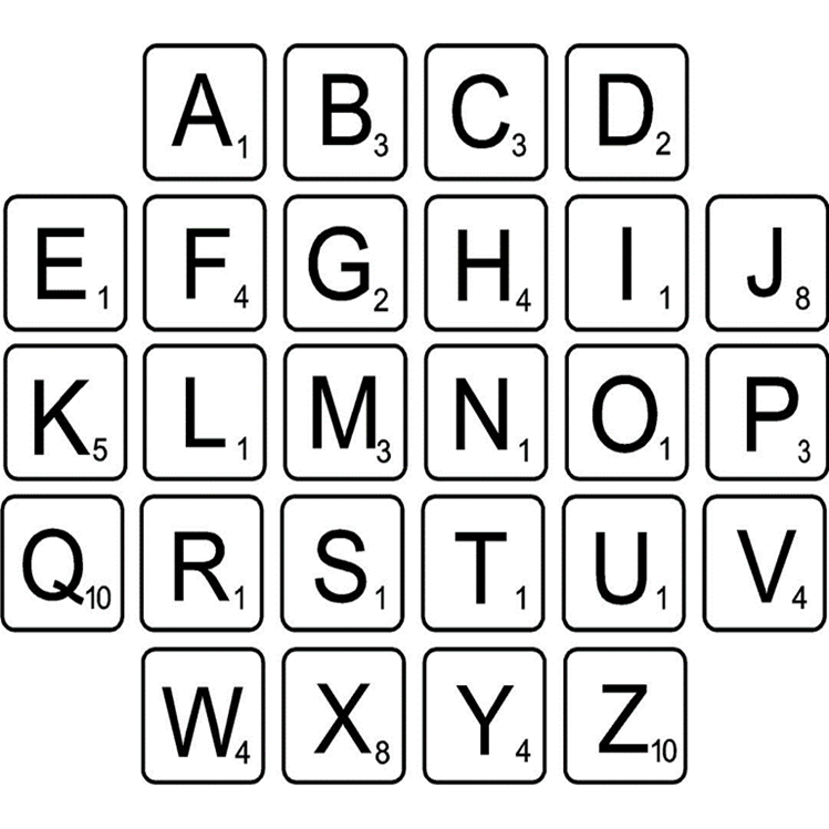 Scrabble Wall Décor Tiles