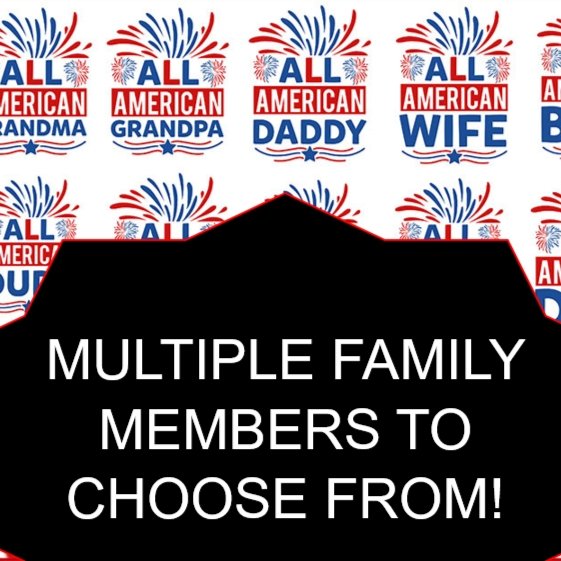 All American Family T-Shirt - 4Keepsake LLC