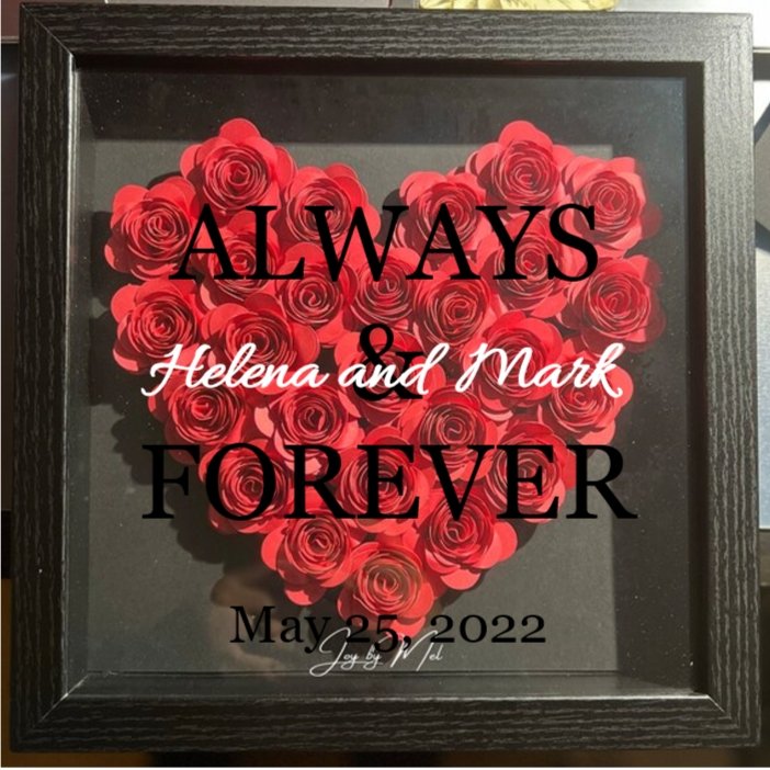 Always & Forever Shadow Box - 4Keepsake LLC