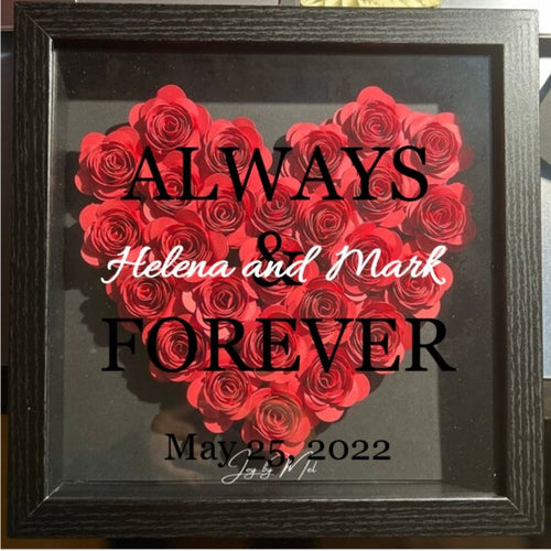 Always & Forever Shadow Box - 4Keepsake LLC
