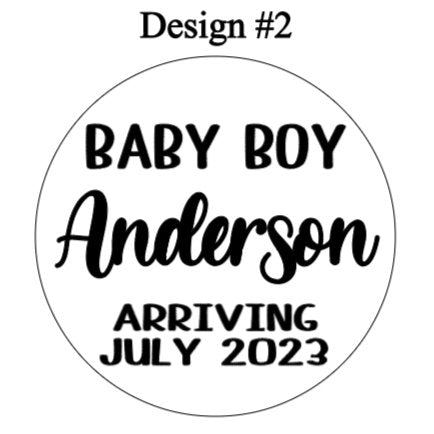Baby Arriving Cake Topper - 4Keepsake LLC