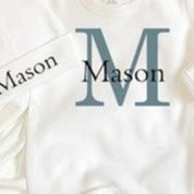 Baby Initial and Name Bodysuit Onesie - 4Keepsake LLC