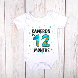 Baby Monthly Milestone Bodysuit Onesie - 4Keepsake LLC