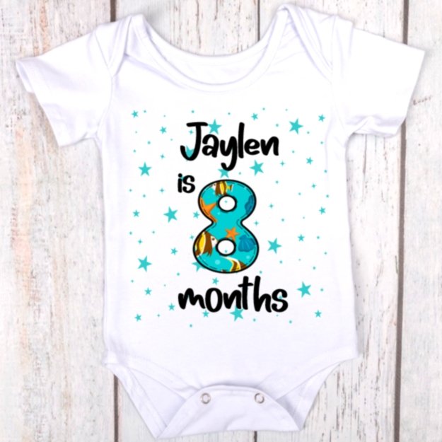 Baby Monthly Milestone Bodysuit Onesie - 4Keepsake LLC