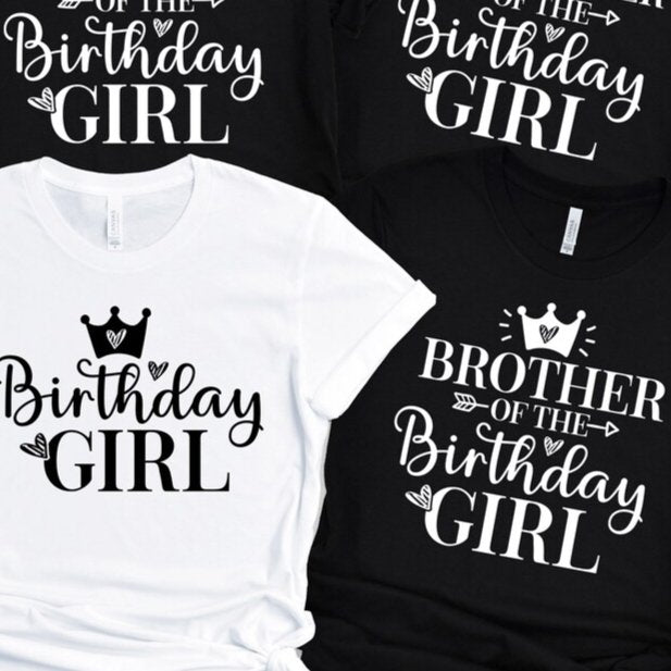 Birthday Girl's Family T-Shirt - 4Keepsake LLC