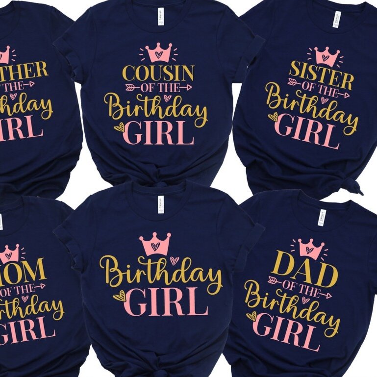 Birthday Girl's Family T-Shirt - 4Keepsake LLC