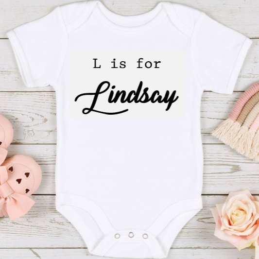 Blank is for Personalized Baby Bodysuit Onesie - 4Keepsake LLC