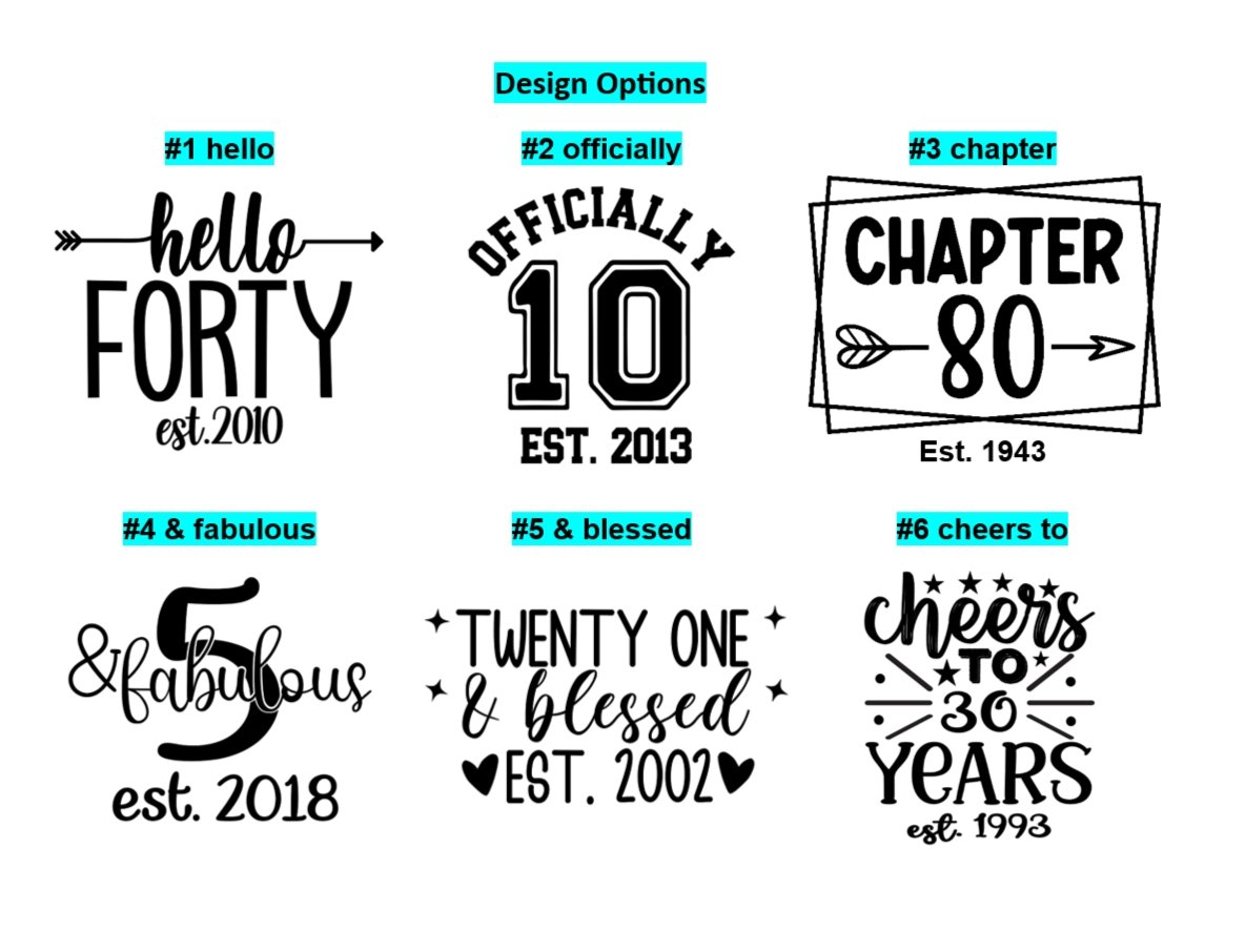 Celebrate Any Age Birthday T-Shirt - 4Keepsake LLC