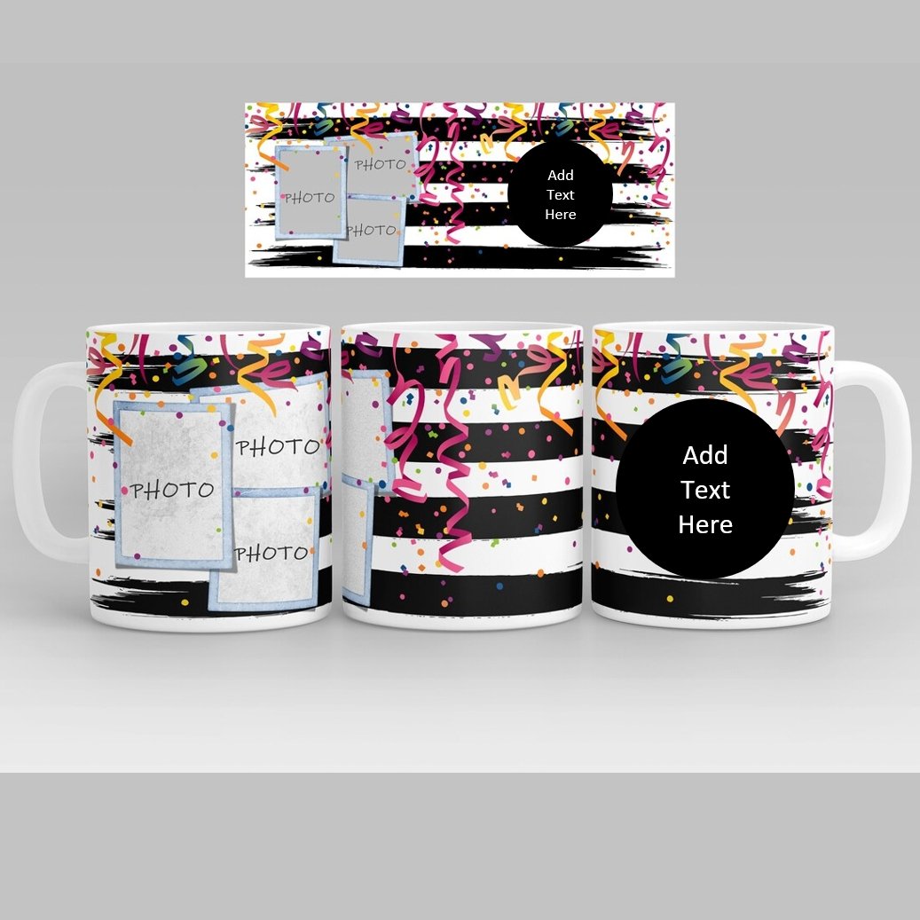 Celebration Photos with Text Ceramic Mug - 4Keepsake LLC