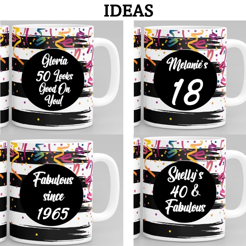 Celebration Photos with Text Ceramic Mug - 4Keepsake LLC