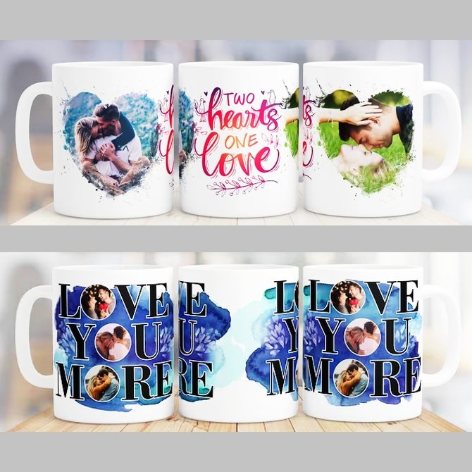 Couple's Love Photo Ceramic Mug - 4Keepsake LLC