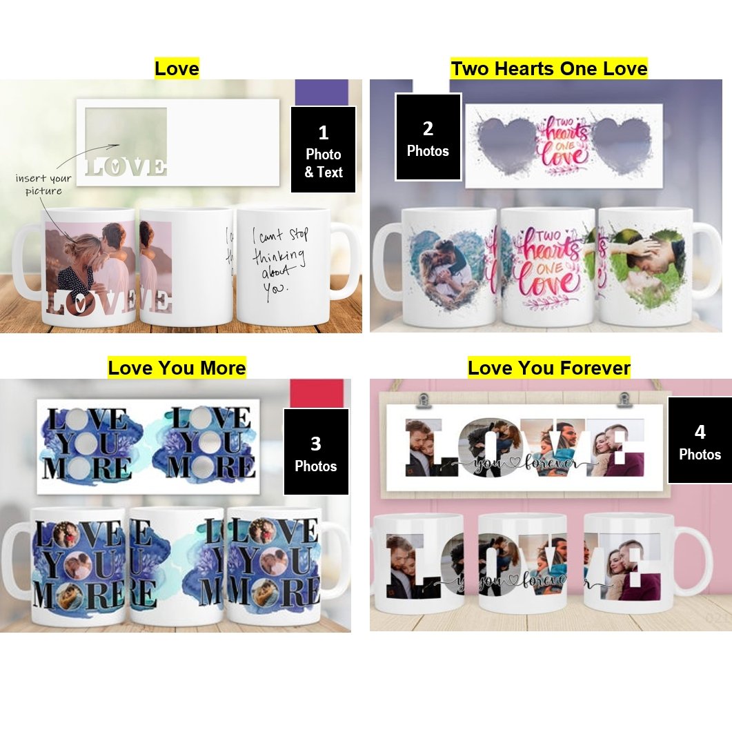 Couple's Love Photo Ceramic Mug - 4Keepsake LLC