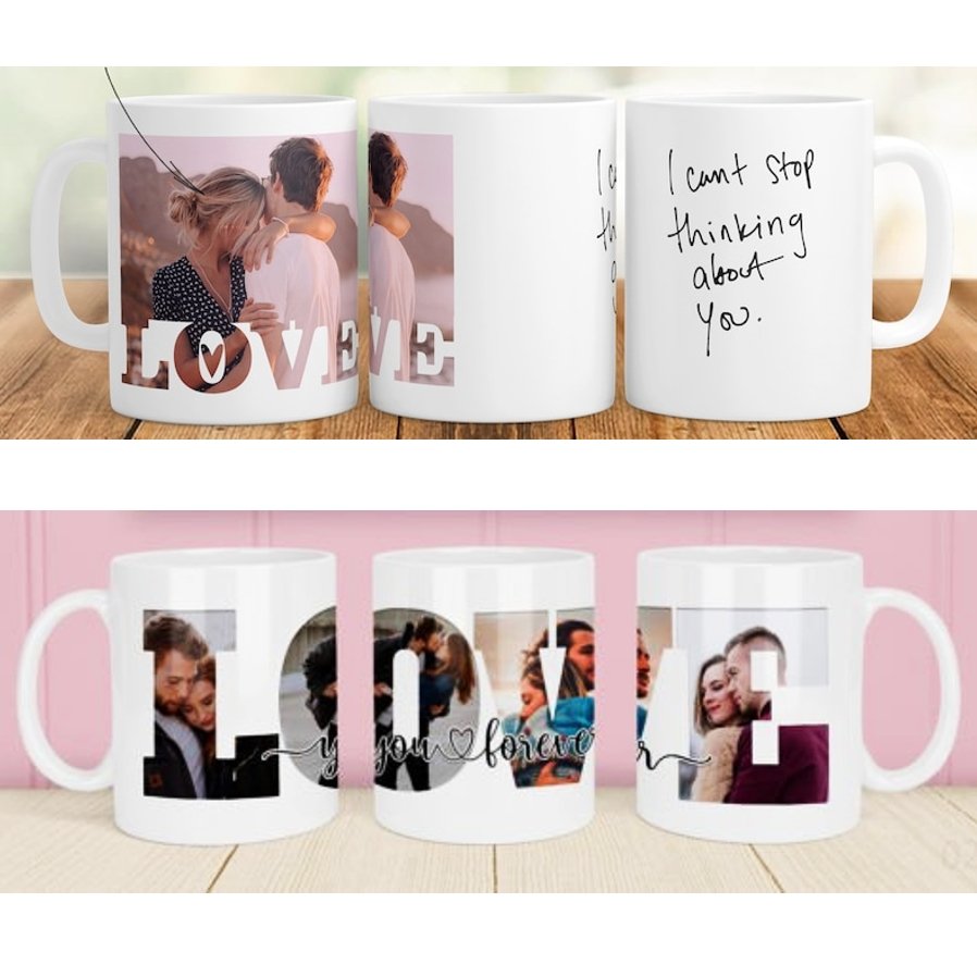 Couple's Love Photo Ceramic Mug - 4Keepsake LLC