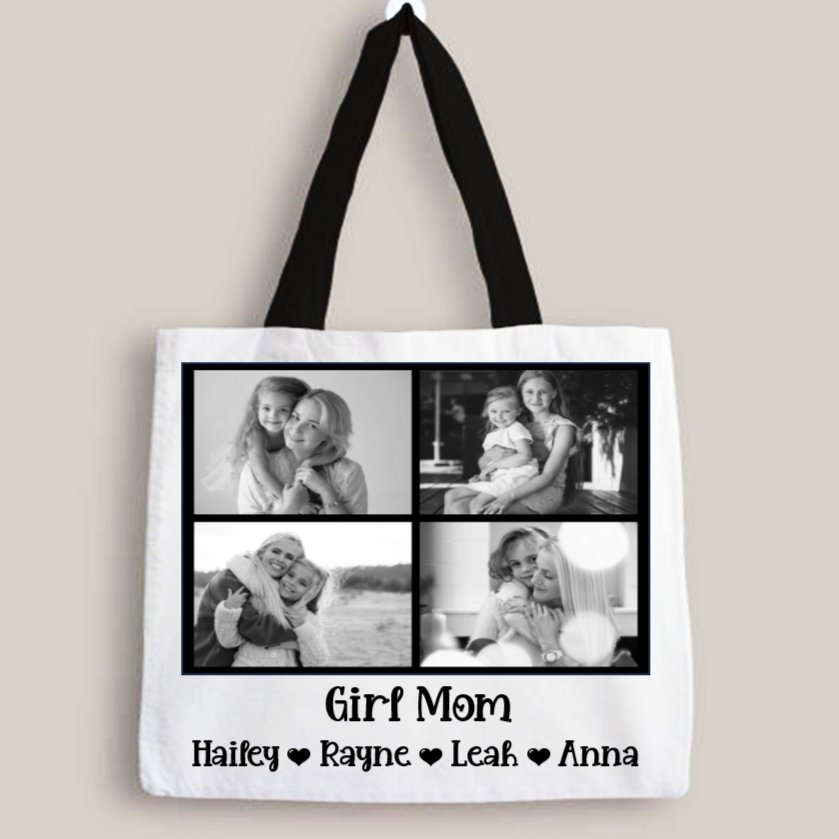 Custom Photo with Message Tote Bag - 4Keepsake LLC