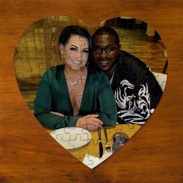 Custom Photo with Optional Text Jigsaw Puzzle - 4Keepsake LLC