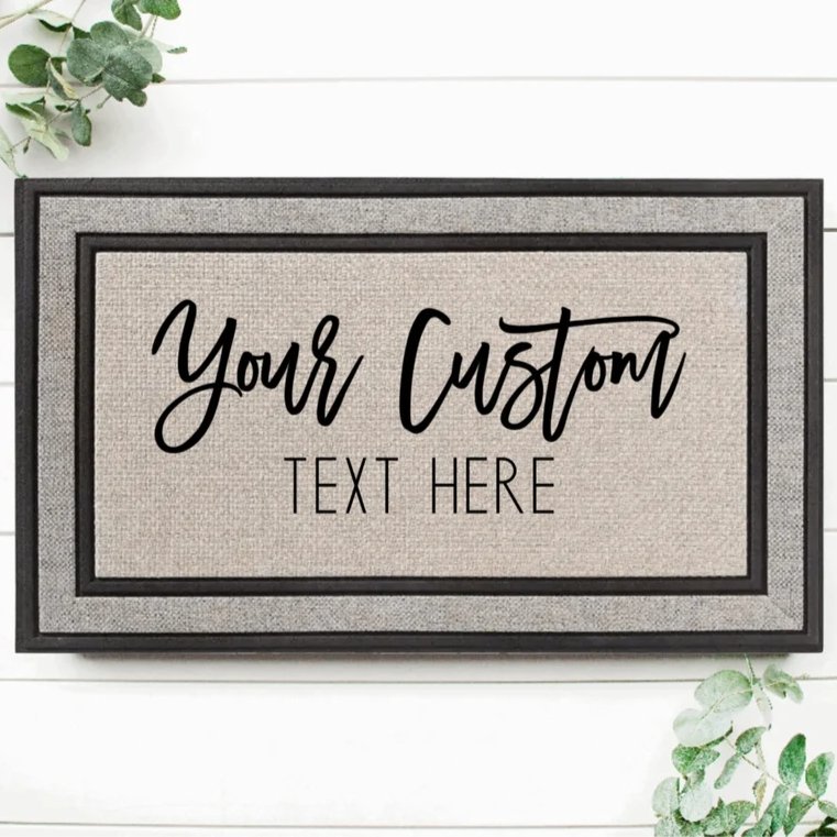 Custom Text or Logo Doormat - 4Keepsake LLC