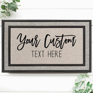Custom Text or Logo Doormat - 4Keepsake LLC