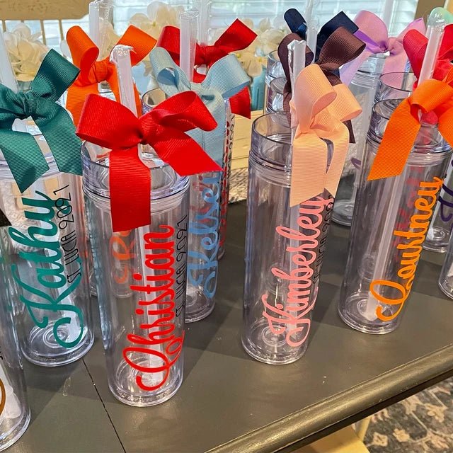 Destination or Celebration Clear Drinkware - 4Keepsake LLC