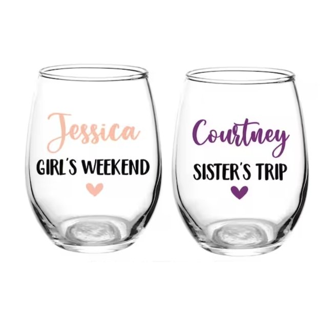 Destination or Celebration Clear Drinkware - 4Keepsake LLC