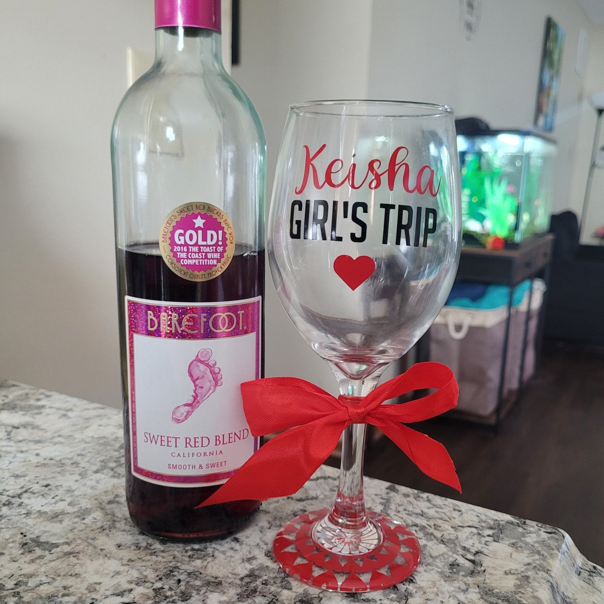 Destination or Celebration Clear Drinkware - 4Keepsake LLC