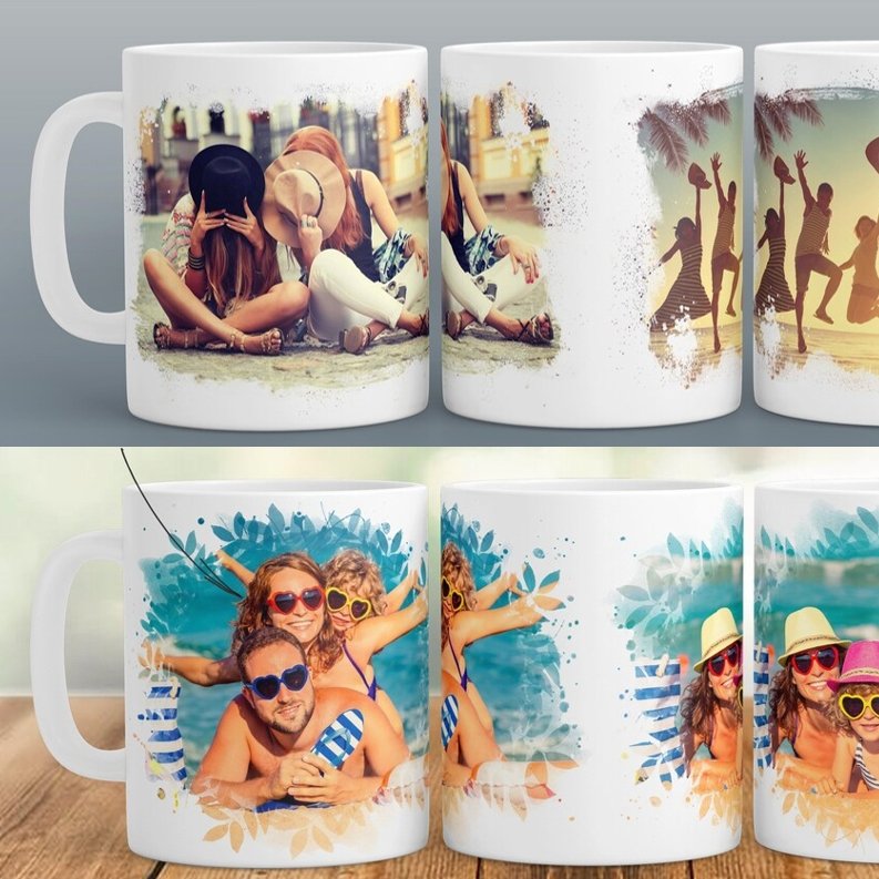 Double Photo Ceramic Mug - 4Keepsake LLC